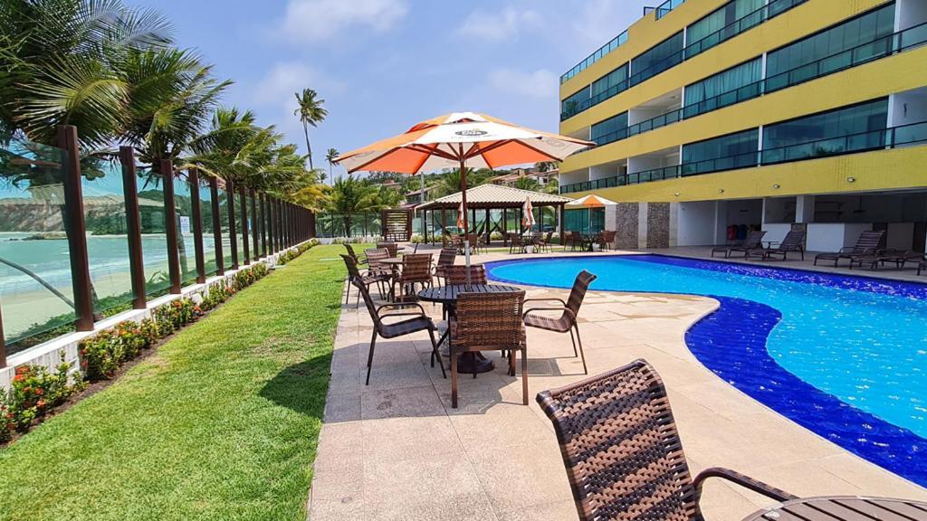 كوندي Flat Tabatinga Nord, Vista Para O Mar المظهر الخارجي الصورة