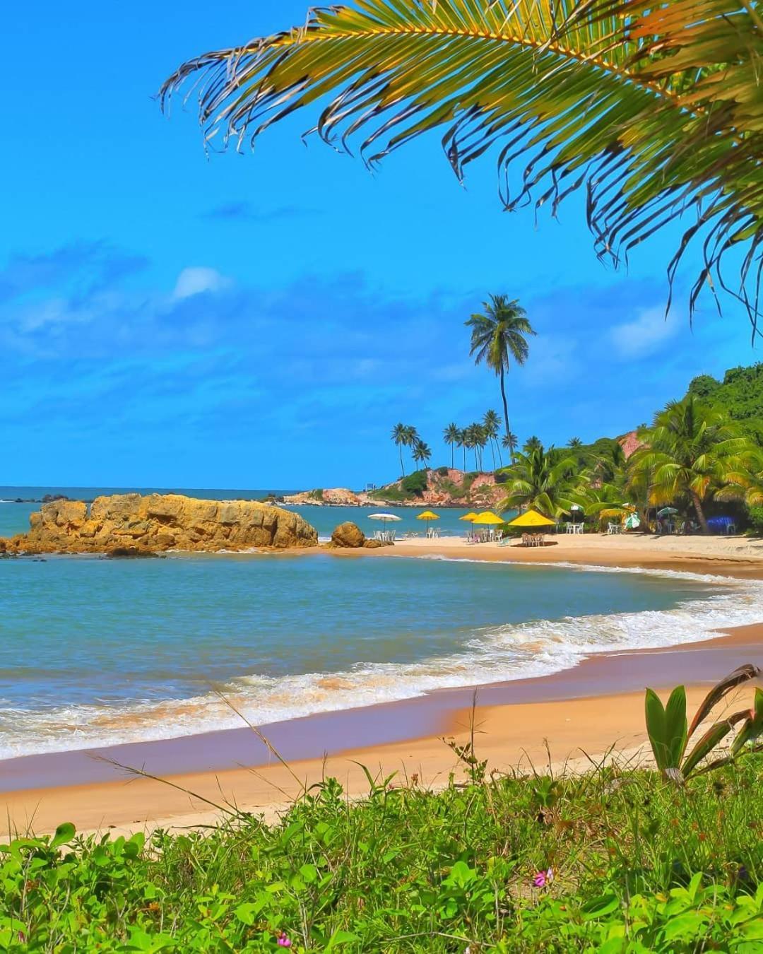 كوندي Flat Tabatinga Nord, Vista Para O Mar الغرفة الصورة