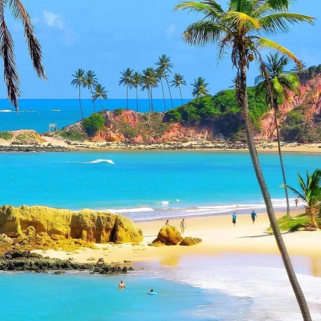 كوندي Flat Tabatinga Nord, Vista Para O Mar الغرفة الصورة
