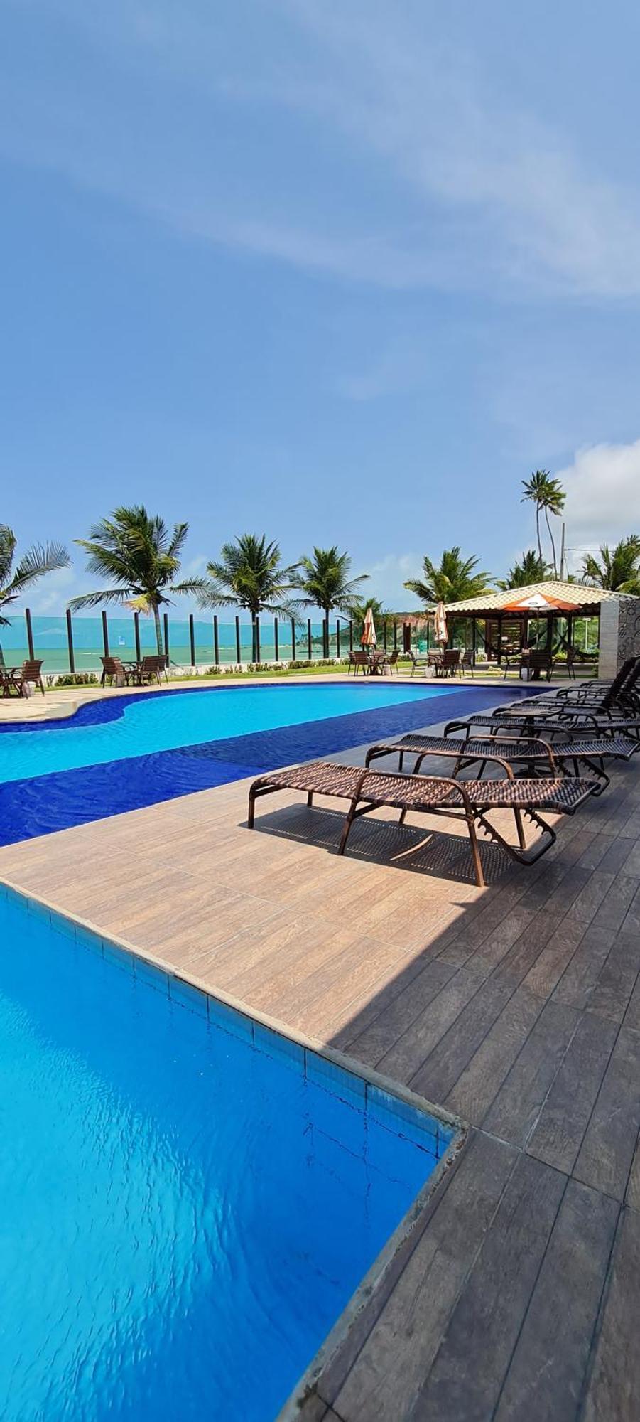 كوندي Flat Tabatinga Nord, Vista Para O Mar الغرفة الصورة